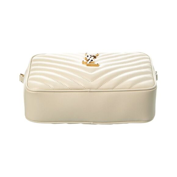 Saint Laurent Lou Monogram Leather Camera Bag, White - Picture 3 of 6